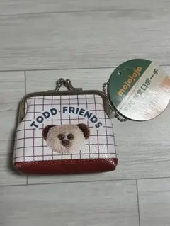 mojojojo PVCがま口ポーチ　くま　BROWN