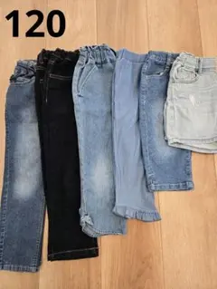 キッズ 女の子 120サイズ パンツ6点まとめ売り