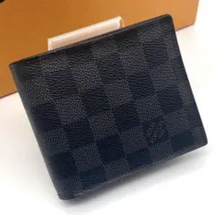 【新型美品】ルイヴィトン ダミエ グラフィット マルコ NM 折り財布