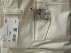 a*i様 ジャージーバレルレッグパンツ　UNIQLO 丈長め　ホワイト M