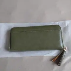 グリーン 長財布 クレジットカード収納