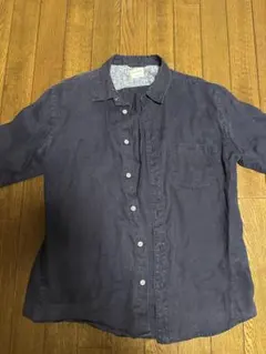 BACK NUMBER ネイビーシャツ Mサイズ