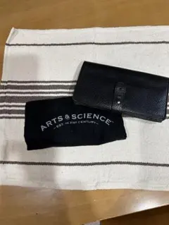 ARTS & SCIENCE 黒 レザー 長財布 保存袋付きのサムネイル