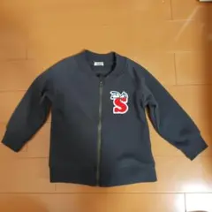 グレー ジップアップ トレーナー 95