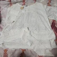 AS KNOW AS de BASE スカラレースベルト付カットソー