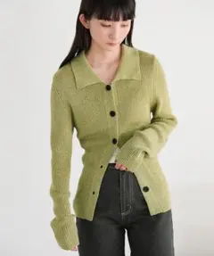 セレクトモカ　サマーニットカーディガン　ライトグリーン　タグ無し新品未使用