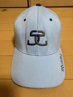 OLD STUSSY FLEXFIT 6パネル キャップ ライトブルー