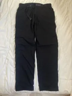 UNIQLO ブラック ワークパンツ 調整可能ベルト付き　暖パン ギアパンツ L