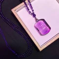 ⭐︎【天然】アメジスト ネックレス 23.36g - メルカリ