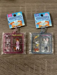 ズートピア プラスチックモデル風アクリルキーホルダー 2個セット