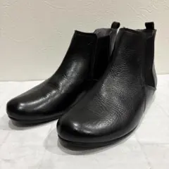 【美品】cavacava サイドゴアブーツ　レザー　ブラック　22.5㎝