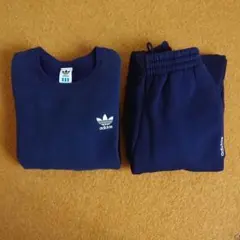 アディダス ビンテージ スウェット セットアップ 上下 デサント