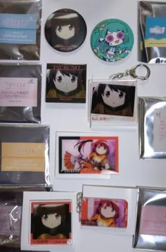 由比鶴乃　缶バッジ　パネル　アクリルカード　キーホルダー　マギアレコード　7点