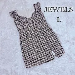 ✨未使用級✨ JEWELS チェック柄 ツイード キャバ ワンピ