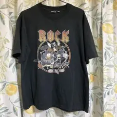 ミッキーロックバンドTシャツ【M】メンズ ディズニー