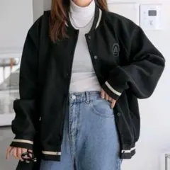 ブラックスタジャン フェルト素材 ブルゾン