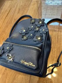 メゾピアノ　リュック　ネイビー