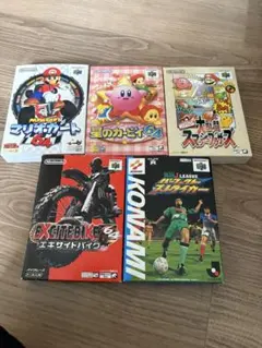 ニンテンドー64 ソフト箱付き美品五本セットのサムネイル