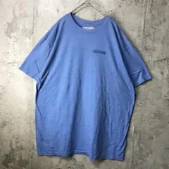 B1967古着　Tシャツ バックプリント　青　90s Y2K