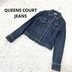 【クイーンズコート】00s デニムジャケット　ジージャン　お姉系　y2k M