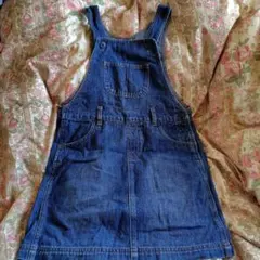 ユニクロデニムジャンバースカート 130