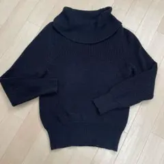 トランテアン ソンドゥ モード ブラック タートルネック ニット セーターS