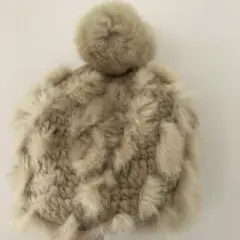 TWITSファー付きニット帽