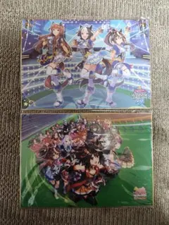 【未開封】ウマ娘 プリティーダービー 公式ビジュアル色紙2枚セット