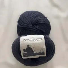 Men's sport ダークグレー 毛糸 100g