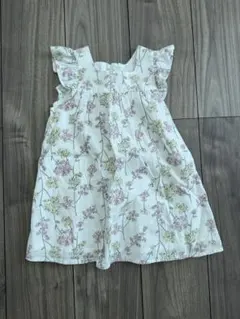 BeBe 花柄 ノースリーブワンピース 100cm