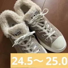 CONVERSE ALL STAR ファー付きスニーカー