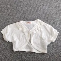 Souris 花刺繍 クロップドカーディガン 80