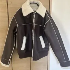 レザー ボアジャケット ブラウンのサムネイル