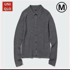 uniqlo エクストラファインメリノリブポロカーディガン