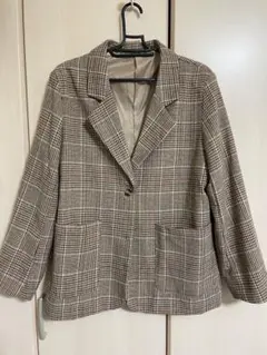 テーラードジャケット レディース チェック柄