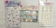 ネイルパーツ ジュエリーシール シェル セット