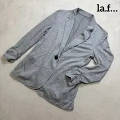 ラエフテーラードジャケットオフィスカジュアルキレイスーツＬロートレ・アモングレー