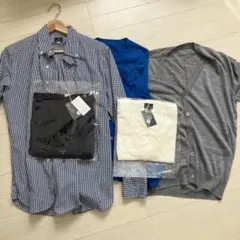 CANDIDUM　ギンガムシャツ　カーディガン４枚セット