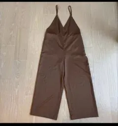 レプシム　ブラウン サテンキャミワンピース