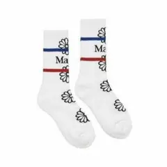 Mardi Mercredi FLOS EMOJI ソックス 靴下 / ホワイト