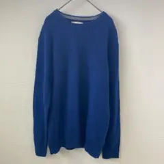 ikka ブルーニット　Ｌサイズ