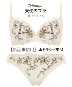 【新品未使用タグ付】天使のブラ スリムライン 554 ブラジャー＆ショーツセット