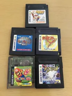 ゲームボーイ&カラー専用ソフト5本 動作未確認