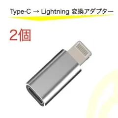 タイプC ライトニング 変換 アダプタ type C iPhone 2個