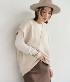 Bonjour Sagan Vネックニットベスト
