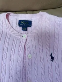 POLO RALPH LAUREN ピンク カーディガン M140