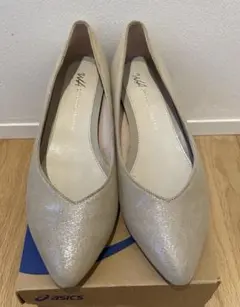 【中古】WAオリエンタルトラフィック　ゴールド　パンプス　38サイズ