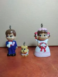 洋装　ペコちゃんポコちゃん　タキシードとウェディングドレスのフィギュアセット