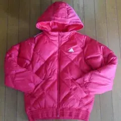 アディダスadidas国内品フード付キルティングジャケット中綿入りS(150㎝)