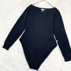 DKNY ダナキャラン ボディスーツ ウール 長袖カットソー 毛 ブラック
